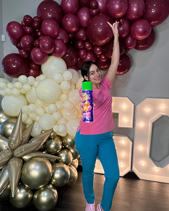 Balloon-Artist-in-Dallas-Garland-Organic-(8 FT)-Marian-Balloons-Gifts
